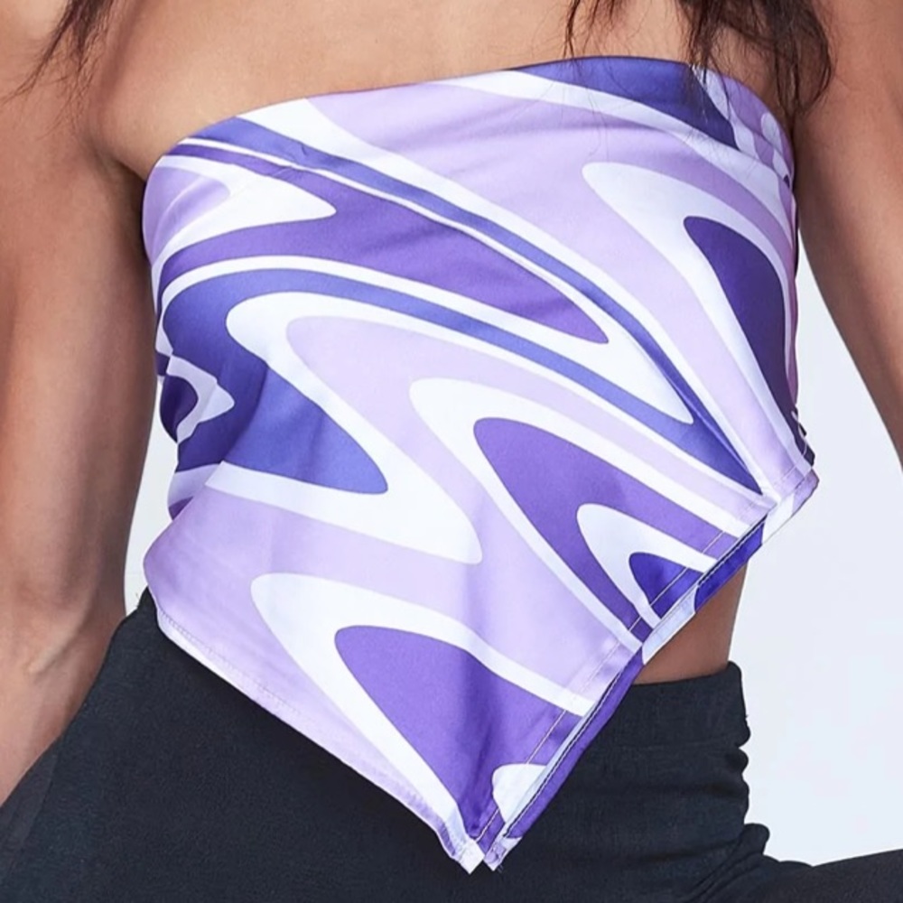 Purple Scarf Top